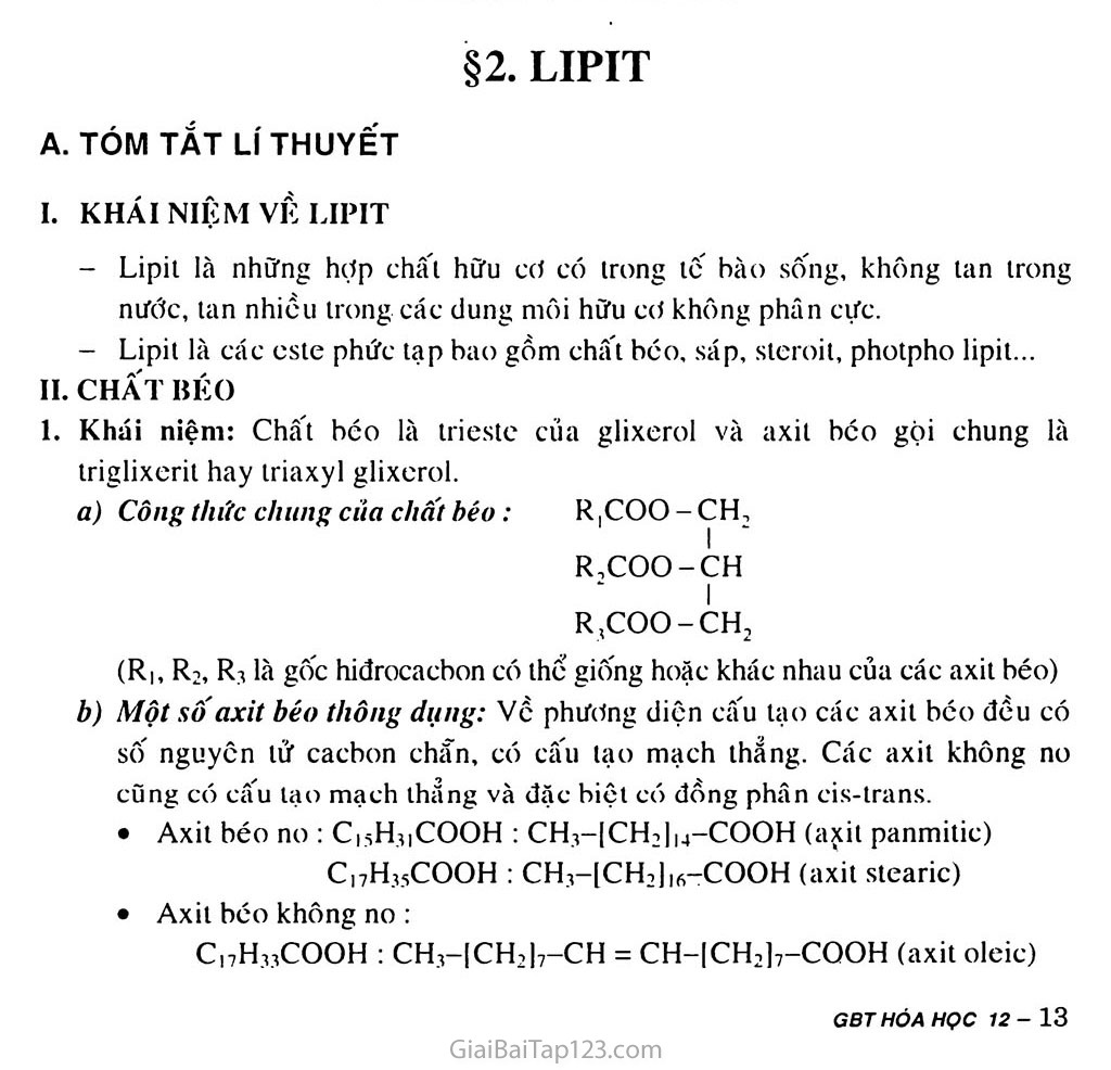 Bài 2: Lipit trang 1