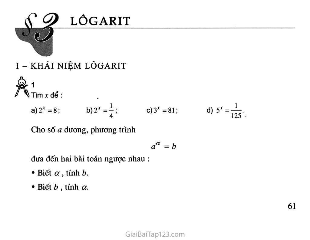 Bài 3. Lôgarit - Bạn có biết: Ai đã phát minh ra lôgarit trang 1