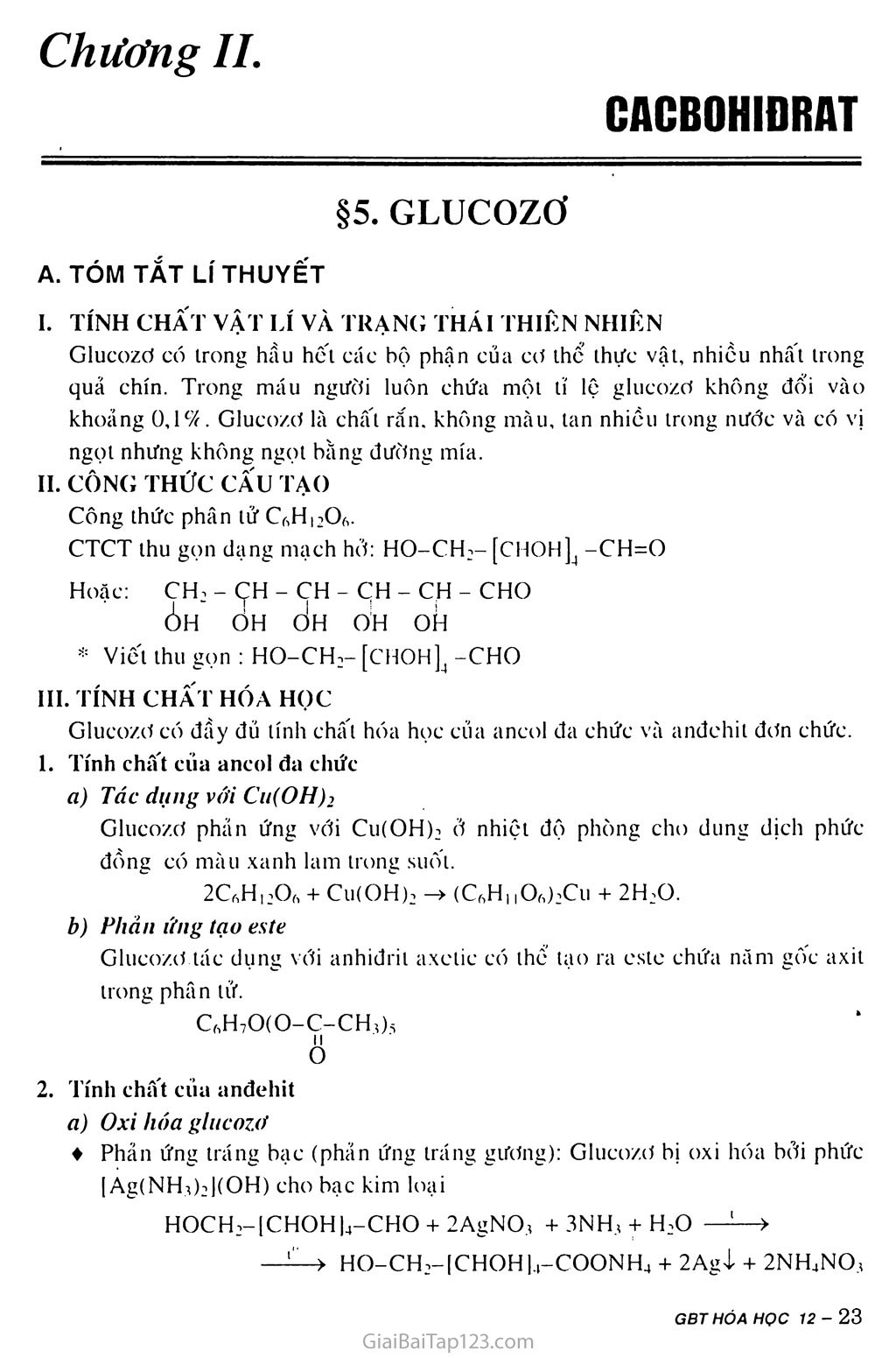 Bài 5: Glucozơ trang 1