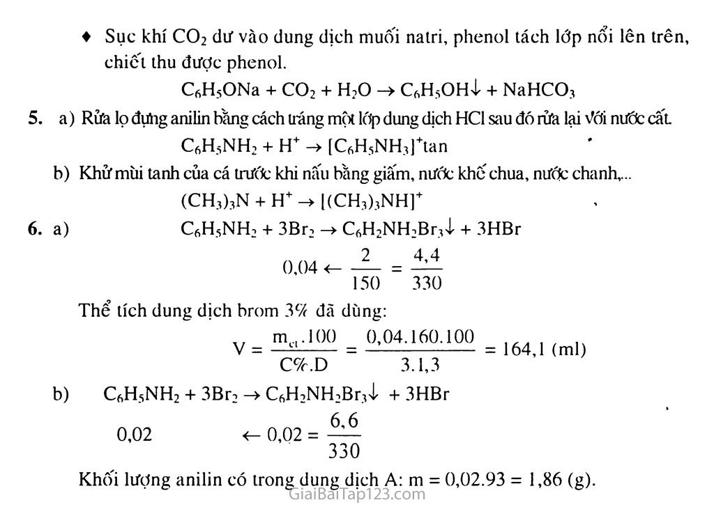 Bài 9: Amin trang 7