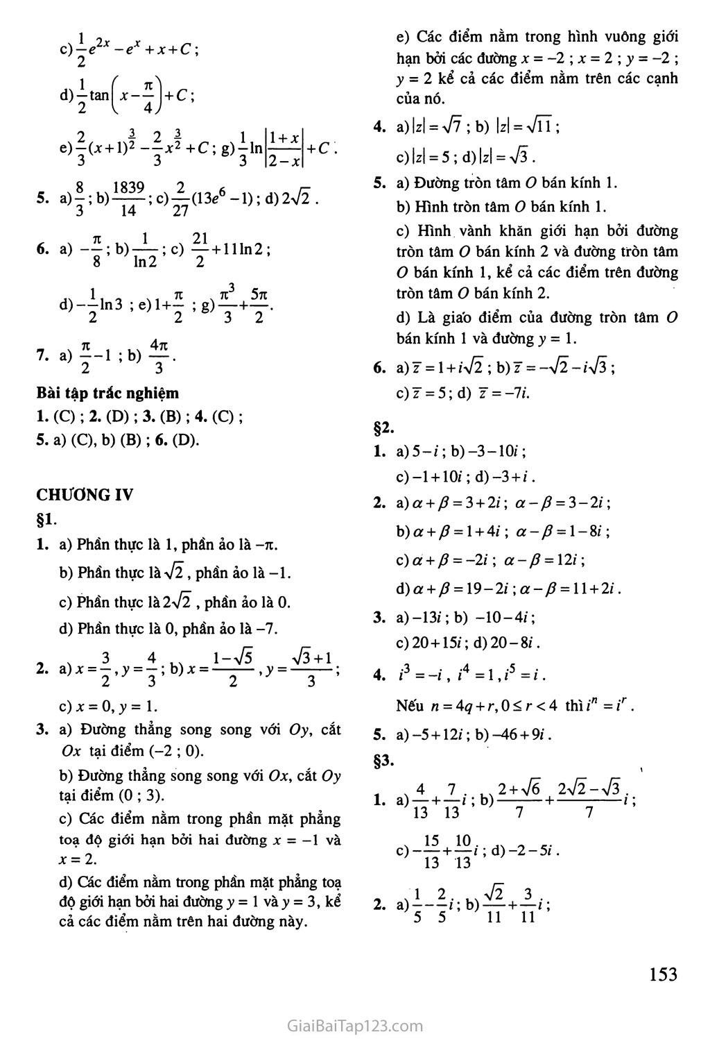 Đáp số - Hướng dẫn trang 5