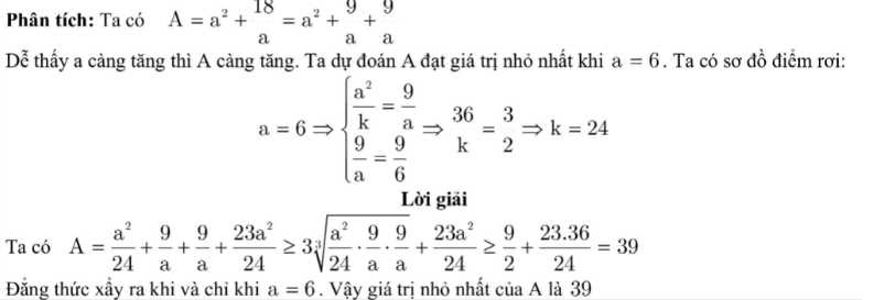 Áp dụng bất đẳng thức Cô - si, tìm GTLN - GTNN của biểu thức (2023 + Bài tập) (ảnh 1)