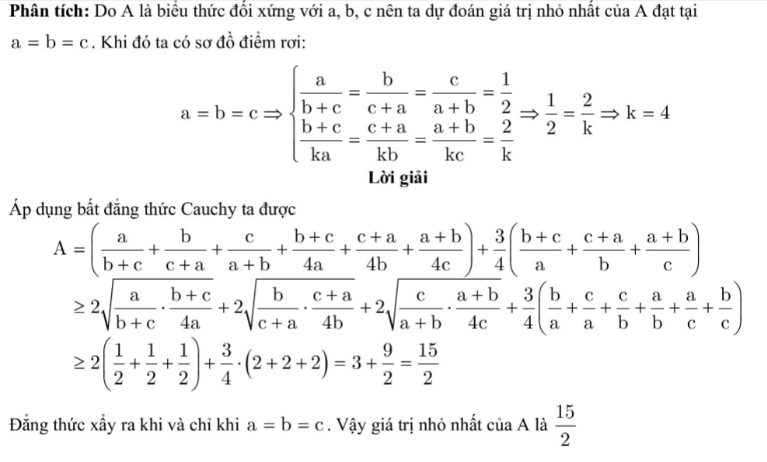 Áp dụng bất đẳng thức Cô - si, tìm GTLN - GTNN của biểu thức (2023 + Bài tập) (ảnh 1)