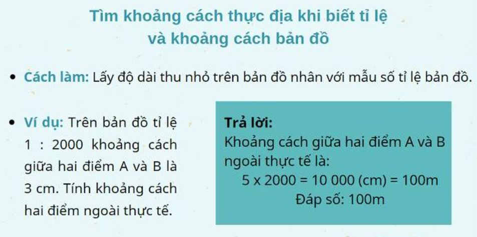 Cách tính tỉ lệ bản đồ (2024) và bài tập có đáp án (ảnh 1)