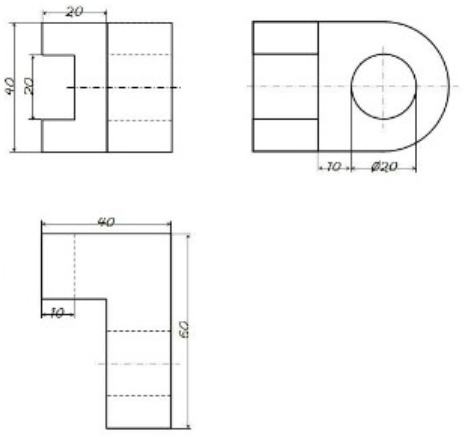 Cách vẽ hình chiếu giá vát ngang và giá vát nghiêng (ảnh 1)