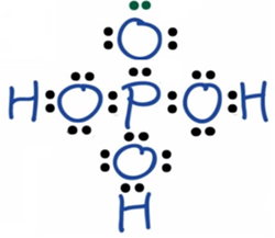 Viết công thức electron và công thức cấu tạo của các chất: HClO, HClO3, HClO4, H3PO4 (ảnh 1)