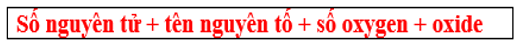 Cách gọi tên oxide (oxit) đầy đủ nhất (chương trình mới) (ảnh 1)