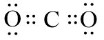 Công thức Lewis của CO2 (carbon dioxide) theo chương trình mới (ảnh 1)