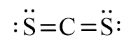 Công thức Lewis của CS2 (Carbon disulfide) theo chương trình mới (ảnh 1)