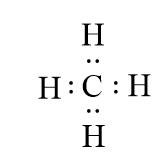 Công thức Lewis của CH4 (Methane) theo chương trình mới (ảnh 1)