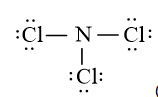 Công thức Lewis của NCl3 theo chương trình mới (ảnh 1)