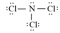 Công thức Lewis của NCl3 theo chương trình mới (ảnh 1)