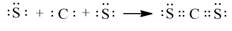 Công thức Lewis của CS2 (Carbon disulfide) theo chương trình mới (ảnh 1)