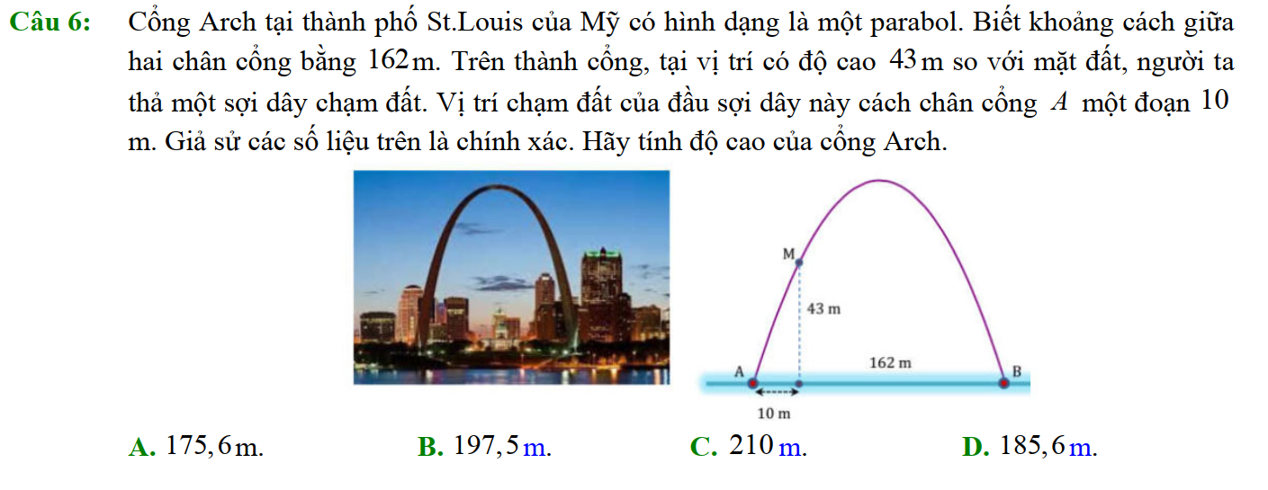 200 Bài tập về hàm số, đồ thị và các vấn đề liên quan và cách giải (2023) có đáp án (ảnh 1)