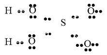 Viết công thức electron của: SO2, H2SO4, H2CO3, HNO3, H3PO4 (ảnh 1)