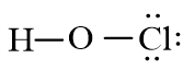 Công thức Lewis của HOCl theo chương trình mới (ảnh 1)