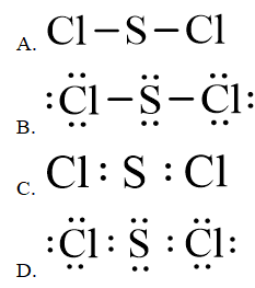 Công thức Lewis của SCl2 theo chương trình mới (ảnh 1)