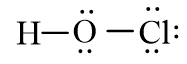 Công thức Lewis của HOCl theo chương trình mới (ảnh 1)