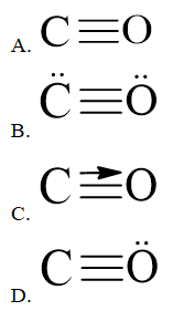 Công thức Lewis của CO theo chương trình mới (ảnh 1)