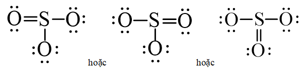 Công thức Lewis của SO3 theo chương trình mới (ảnh 1)