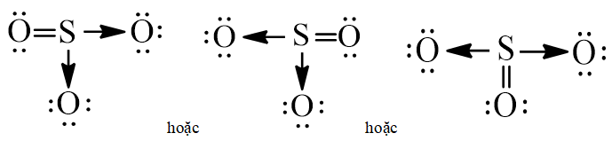 Công thức Lewis của SO3 theo chương trình mới (ảnh 1)