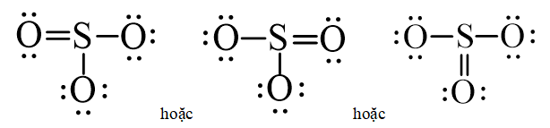 Công thức Lewis của SO3 theo chương trình mới (ảnh 1)