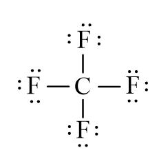 Công thức Lewis của CF4 theo chương trình mới (ảnh 1)