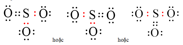Công thức Lewis của SO3 theo chương trình mới (ảnh 1)