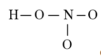 Công thức Lewis của HNO3 (Nitric acid) theo chương trình mới (ảnh 1)