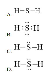 Công thức Lewis của H2S theo chương trình mới (ảnh 1)