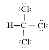 Công thức Lewis của CHCl3 theo chương trình mới (ảnh 1)