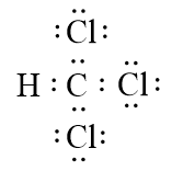 Công thức Lewis của CHCl3 theo chương trình mới (ảnh 1)