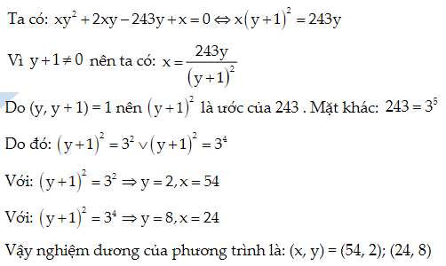 200 bài tập phương trình nghiệm nguyên và cách giải (2023) có đáp án (ảnh 1)