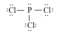 Công thức Lewis của PCl3 theo chương trình mới (ảnh 1)