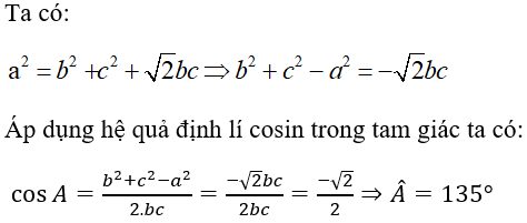 200 bài tập hệ thức lượng nâng cao (2024) có đáp án (ảnh 1)