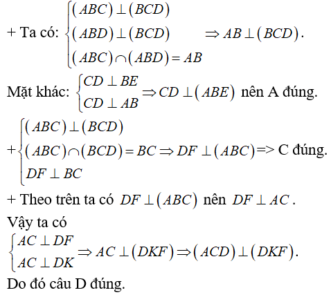 Cách chứng minh hai mặt phẳng vuông góc trong không gian cực hay