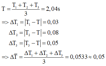 Công thức tính sai số hay nhất