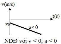 Đồ thị vận tốc theo thời gian trong chuyển động thẳng biến đổi đều có dạng như thế nào (ảnh 1)