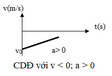 Đồ thị vận tốc theo thời gian trong chuyển động thẳng biến đổi đều có dạng như thế nào (ảnh 1)