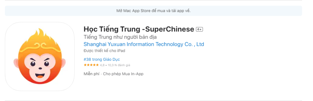 Super Chinese: Trải nghiệm học tập thông minh cùng trí tuệ nhân tạo