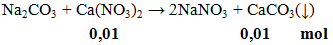 Na2CO3 + Ca(NO3)2 → 2NaNO3 + CaCO3( ↓) | Cân bằng phương trình hóa học