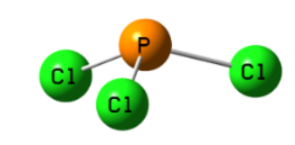 Công thức Lewis của PCl3 theo chương trình mới (ảnh 1)