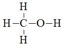 Viết công thức cấu tạo và công thức eletron của CH3OH (ảnh 1)