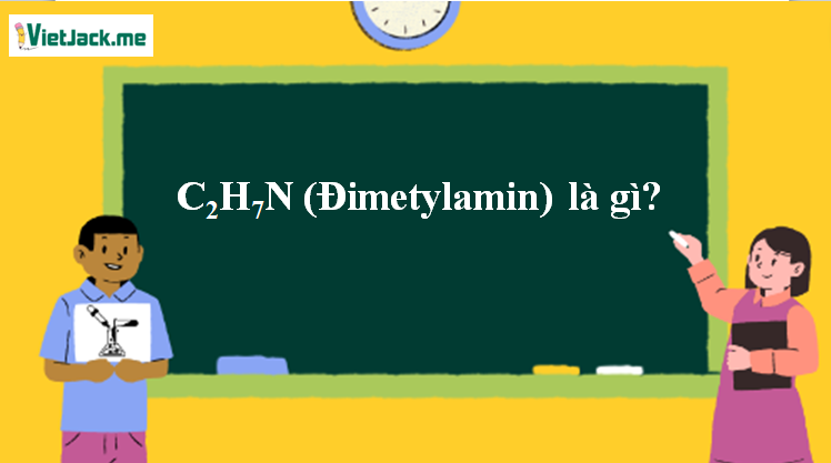 C2H7N (Đimetylamin) là gì? Tính chất hóa học, tính chất vật lí, nhận biết, điều chế, ứng dụng của C2H7N (Đimetylamin) (ảnh 1)