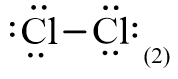 Công thức Lewis của Cl2 theo chương trình mới (ảnh 1)