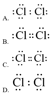 Công thức Lewis của Cl2 theo chương trình mới (ảnh 1)