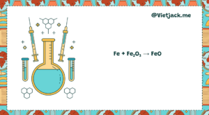 Fe + Fe2O3 → FeO | Fe ra FeO | Fe2O3 ra FeO (ảnh 1)