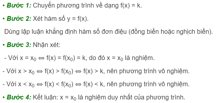 Giải phương trình mũ bằng phương pháp hàm số (2024) (ảnh 1)