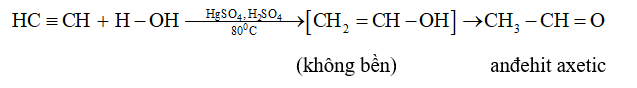 Tính chất hóa học của axetilen C2H2 | Tính chất vật lí, nhận biết, điều chế, ứng dụng