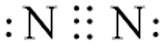 Công thức Lewis của N2 (nitrogen) theo chương trình mới (ảnh 1)
